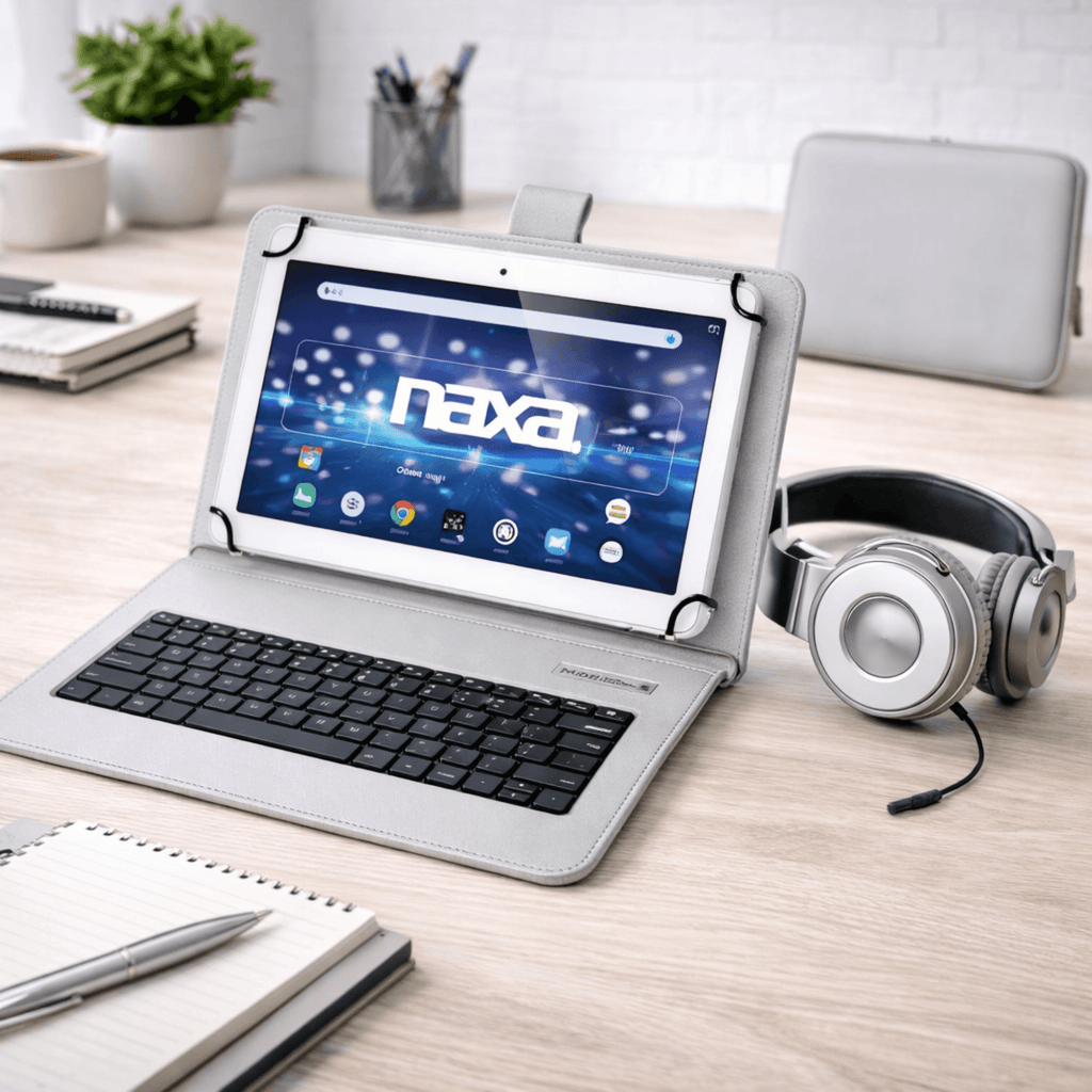 Naxa 7" Tablet with Bluetooth Keyboard, Case & Headphone - Refurbished