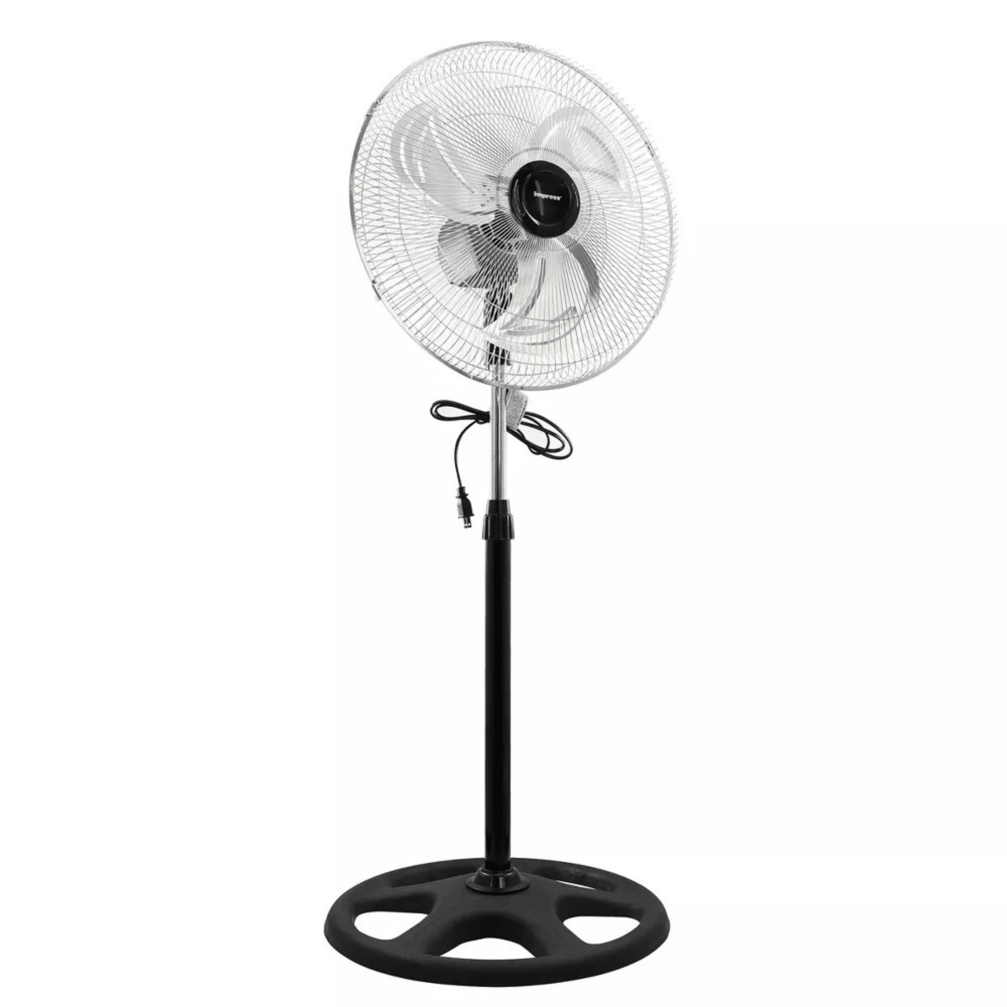 Impress 18-Inch Chrome Hi-Speed Industrial Standing Oscillating Fan