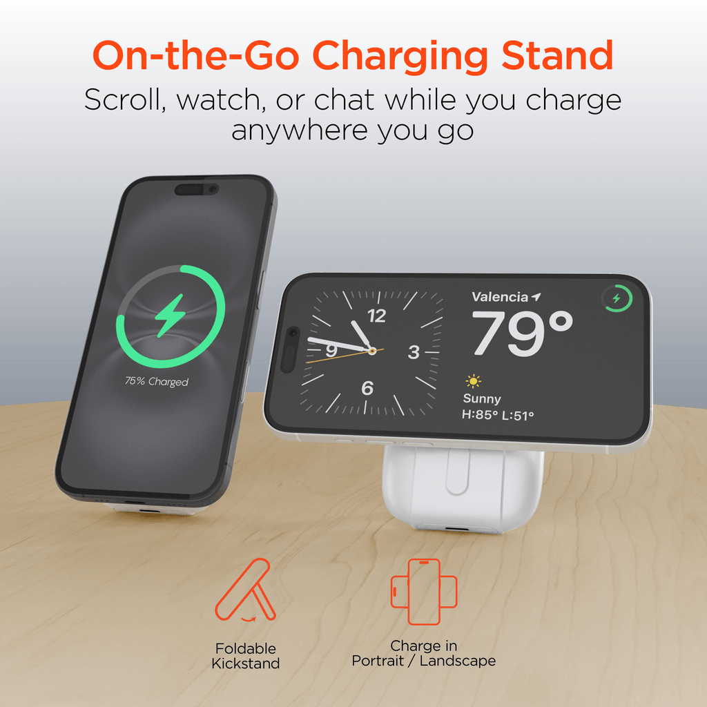 HyperGear Mag Grip Go 5000mAh Wireless Power Bank
