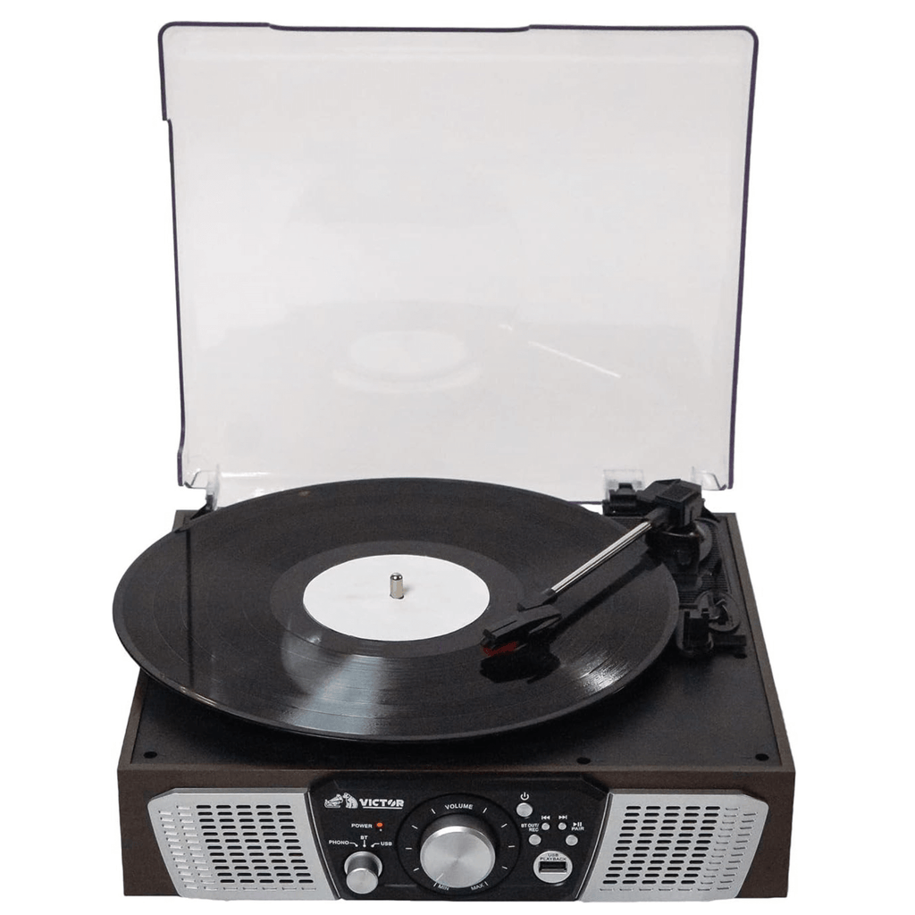 Victor Lakeshore 5-in-1 Hybrid BT Turntable System Espresso - Refurbished