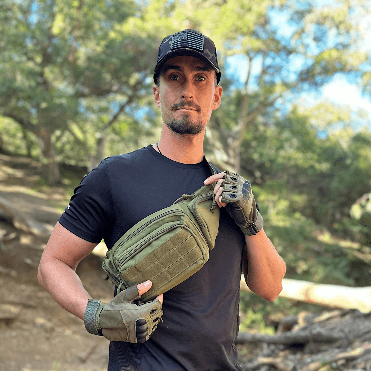 JupiterGear Military-Style Tactical Patch Hat with Adjustable Strap | Breathable & Unisex