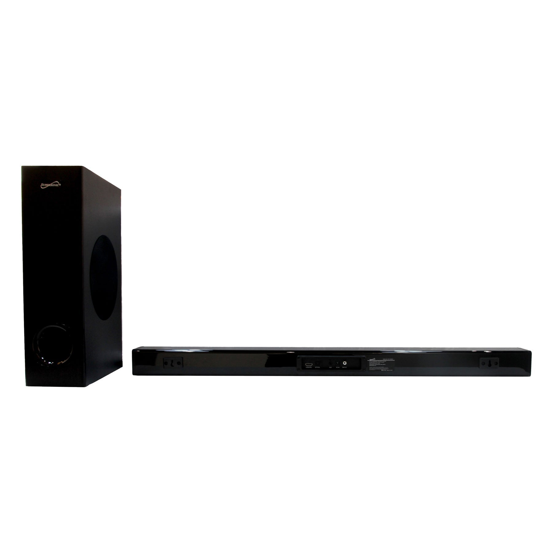 Supersonic 35" Optical Bluetooth Soundbar and Subwoofer