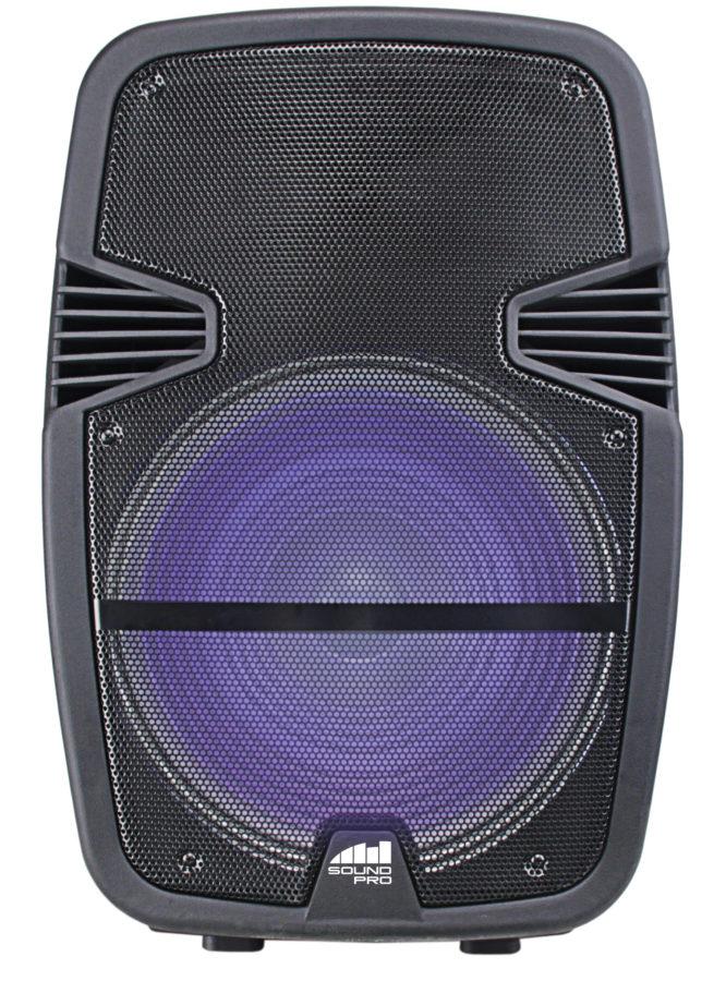 Naxa Portable 15 inch Bluetooth Party Speaker with Disco Light & Stand