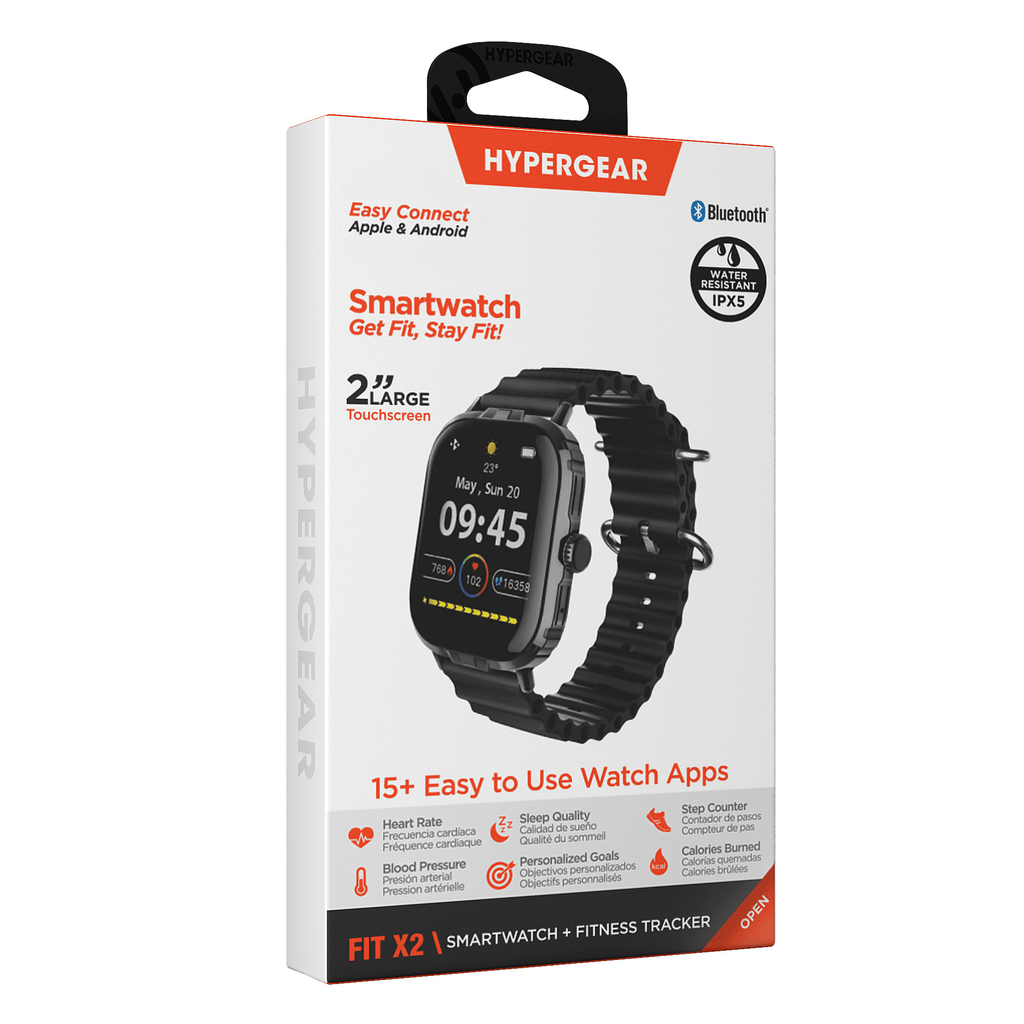 HyperGear FIT X2 Smartwatch and Fitness Tracker