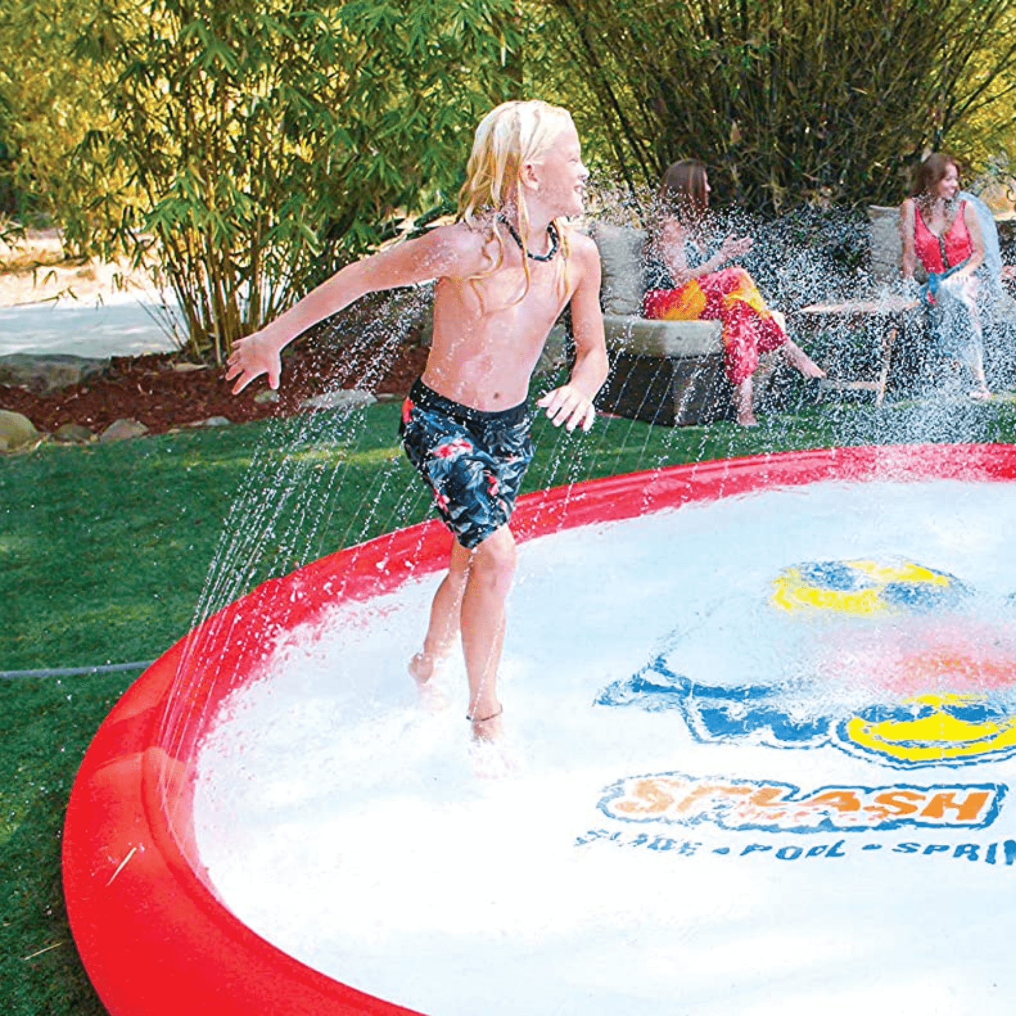 WOW Watersports Super Splash Pad 12' with Adjustable Sprinkler and Wading Pool