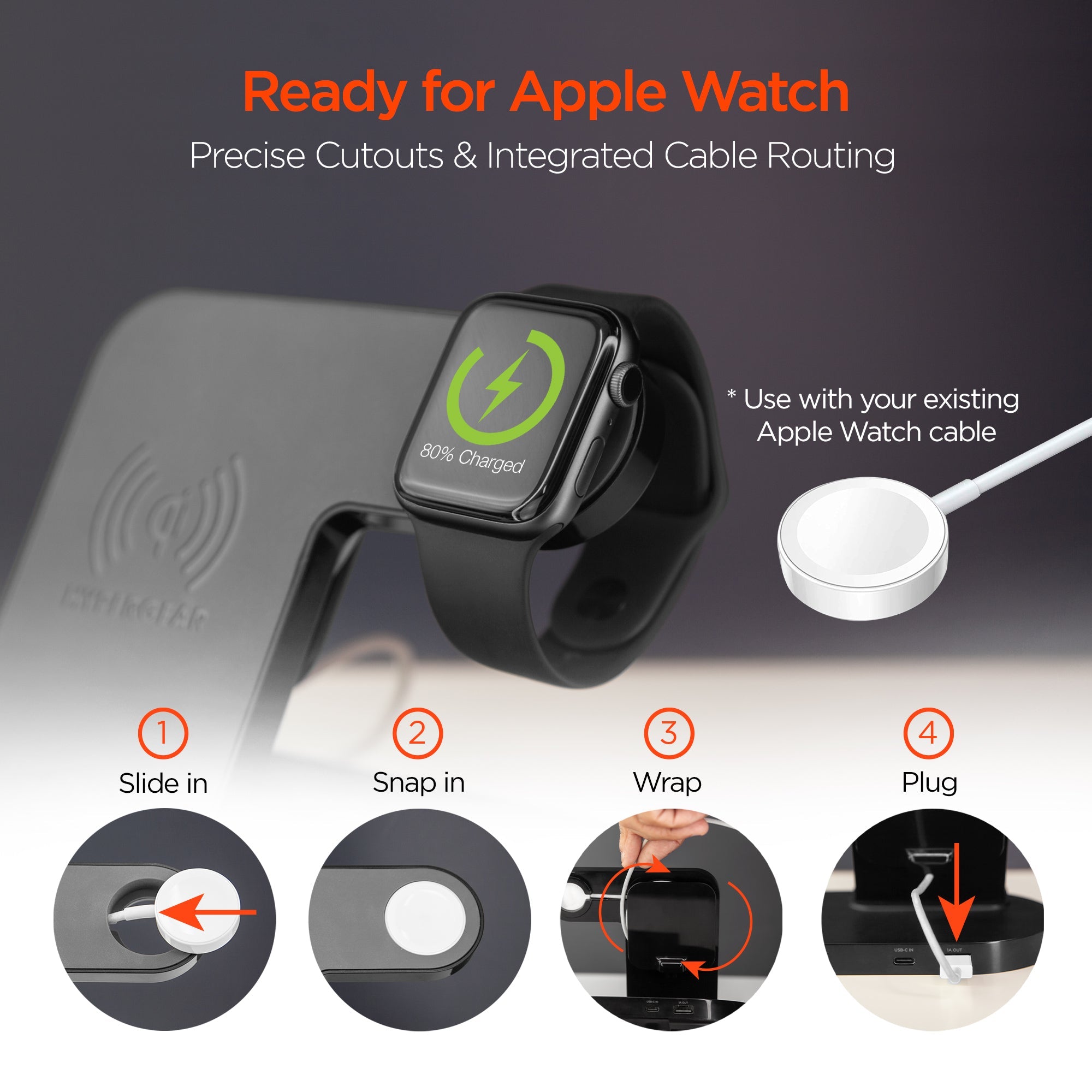 HyperGear 3-in-1 Wireless Charging Dock