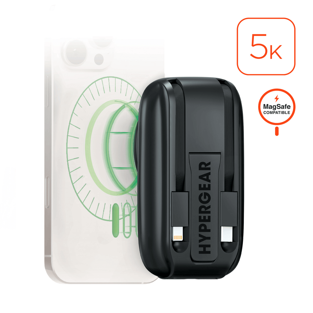 HyperGear Mag Grip Go 5000mAh Wireless Power Bank