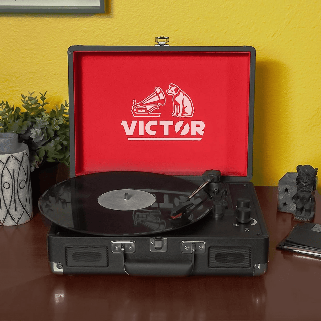 Victor Metro Dual BT Suitcase Turntable Black - Refurbished