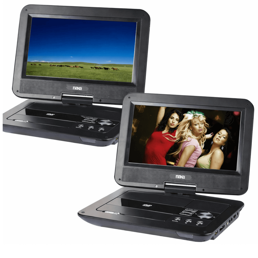 Naxa 10" TFT LCD Swivel Screen Portable DVD Player - Refurbished