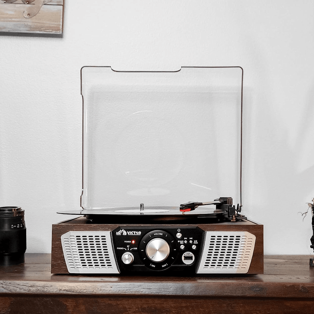 Victor Lakeshore 5-in-1 Hybrid BT Turntable System Espresso - Refurbished
