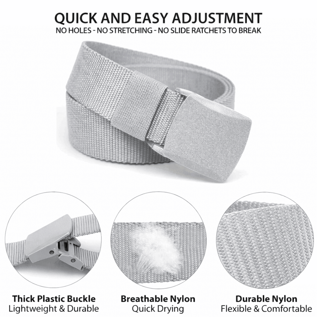 XGear Tactical Adjustable Nylon Belt with Plastic Buckle