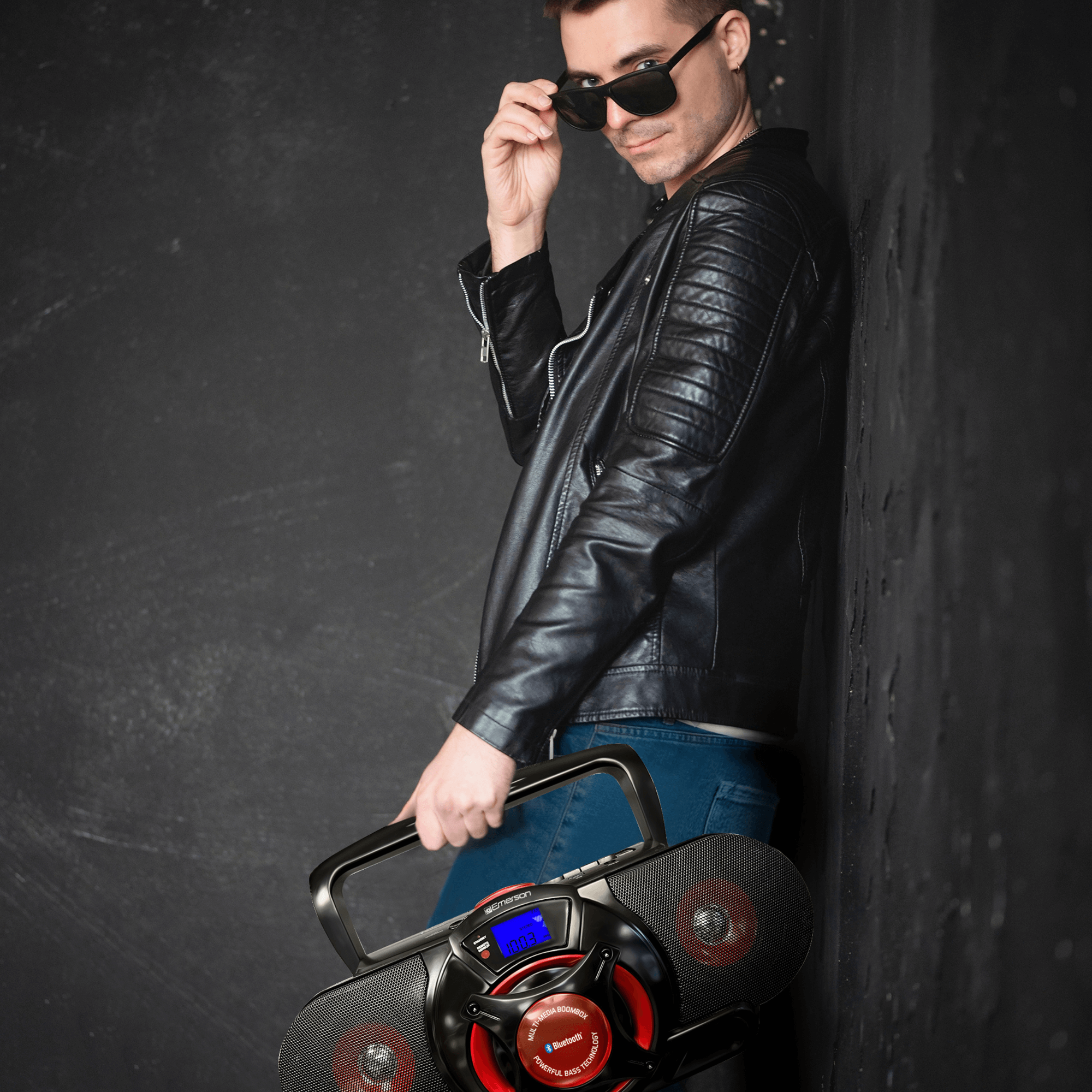 Emerson Portable Stereo Bluetooth Boombox - Refurbished