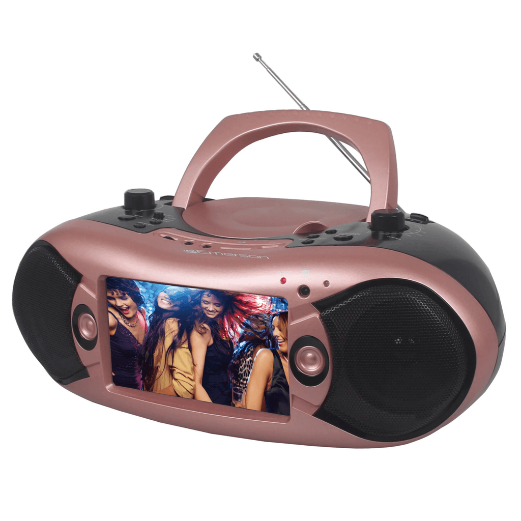 Emerson 7" Bluetooth TV DVD Boombox Rose Gold - Refurbished