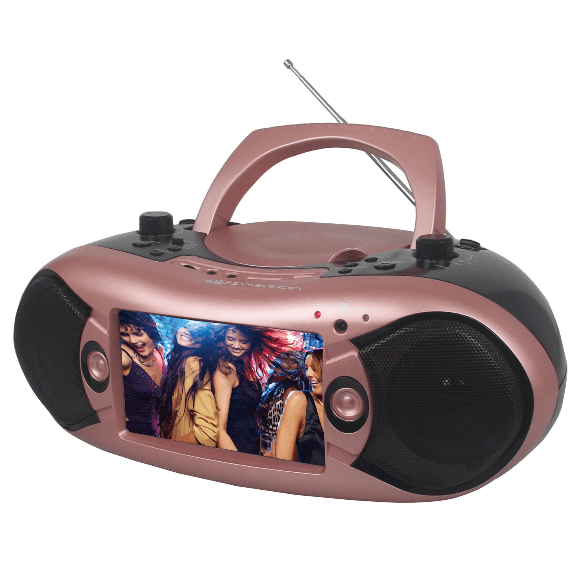 Emerson 7" Bluetooth TV DVD Boombox Rose Gold - Refurbished
