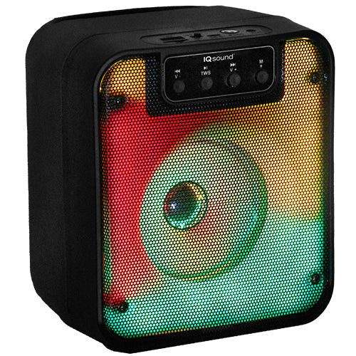 IQ Sound 4" Bluetooth Speaker FIRE BOX with TWS and LED Fire Light Show