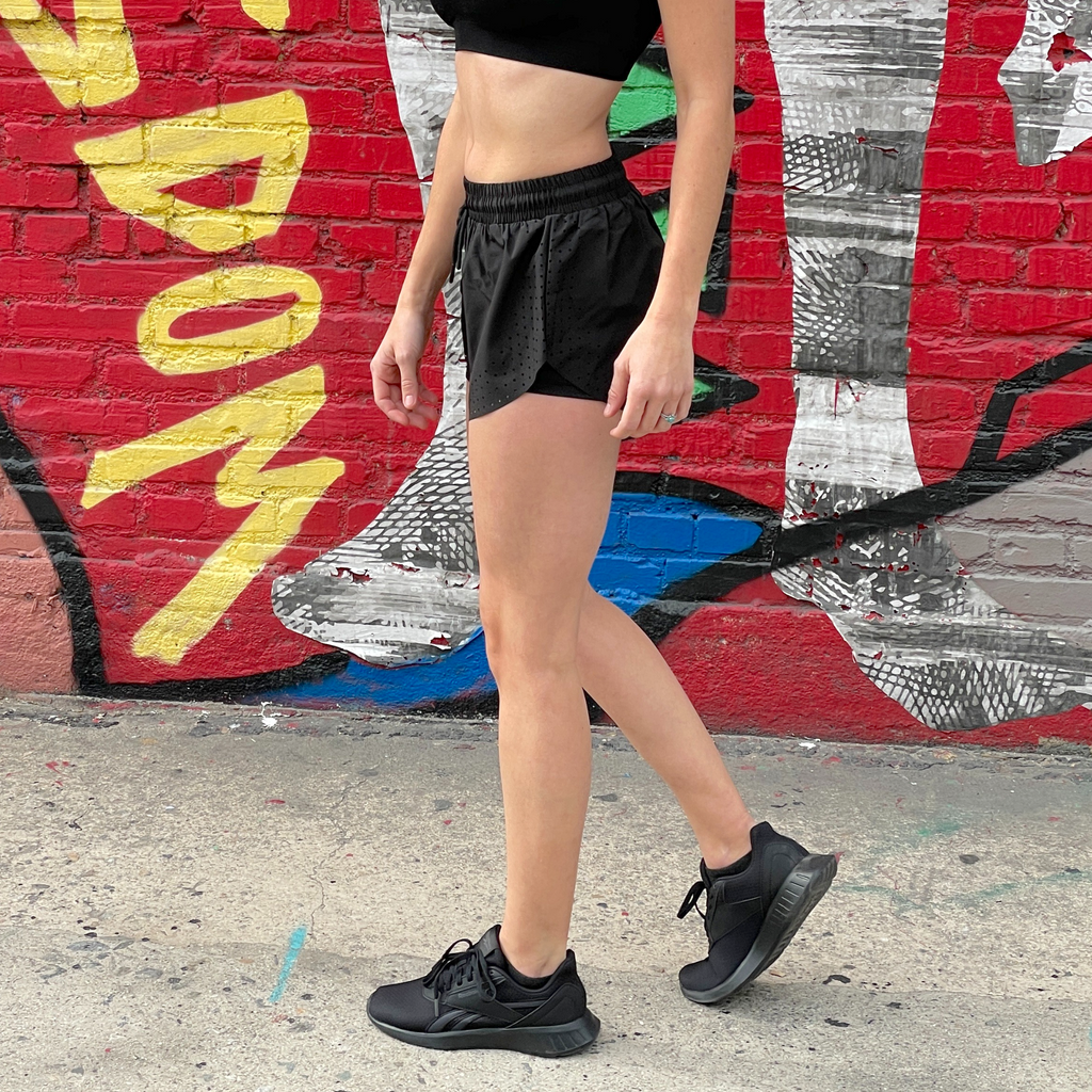 JupiterGear Arielle Athletic Shorts with Built-In Compression Liner for Working Out, Yoga and Running