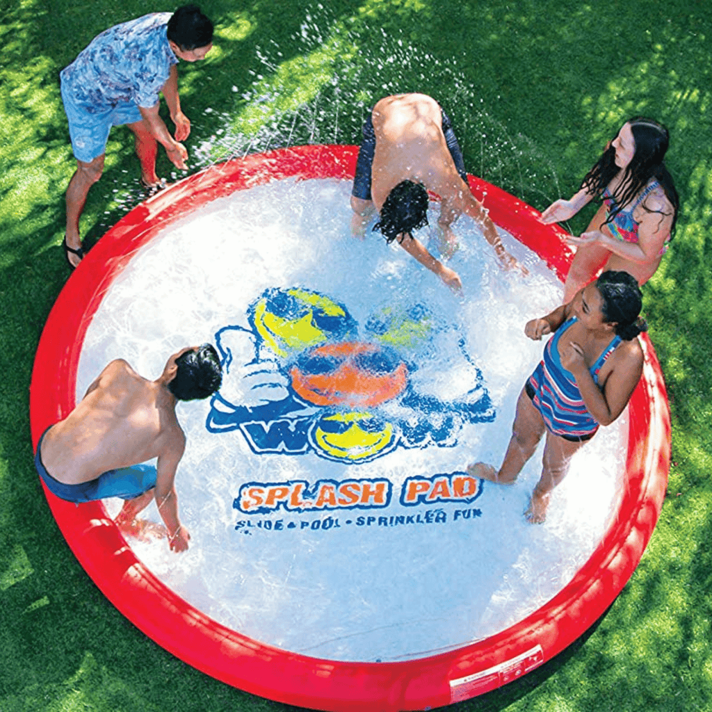 WOW Watersports Super Splash Pad 12' with Adjustable Sprinkler and Wading Pool