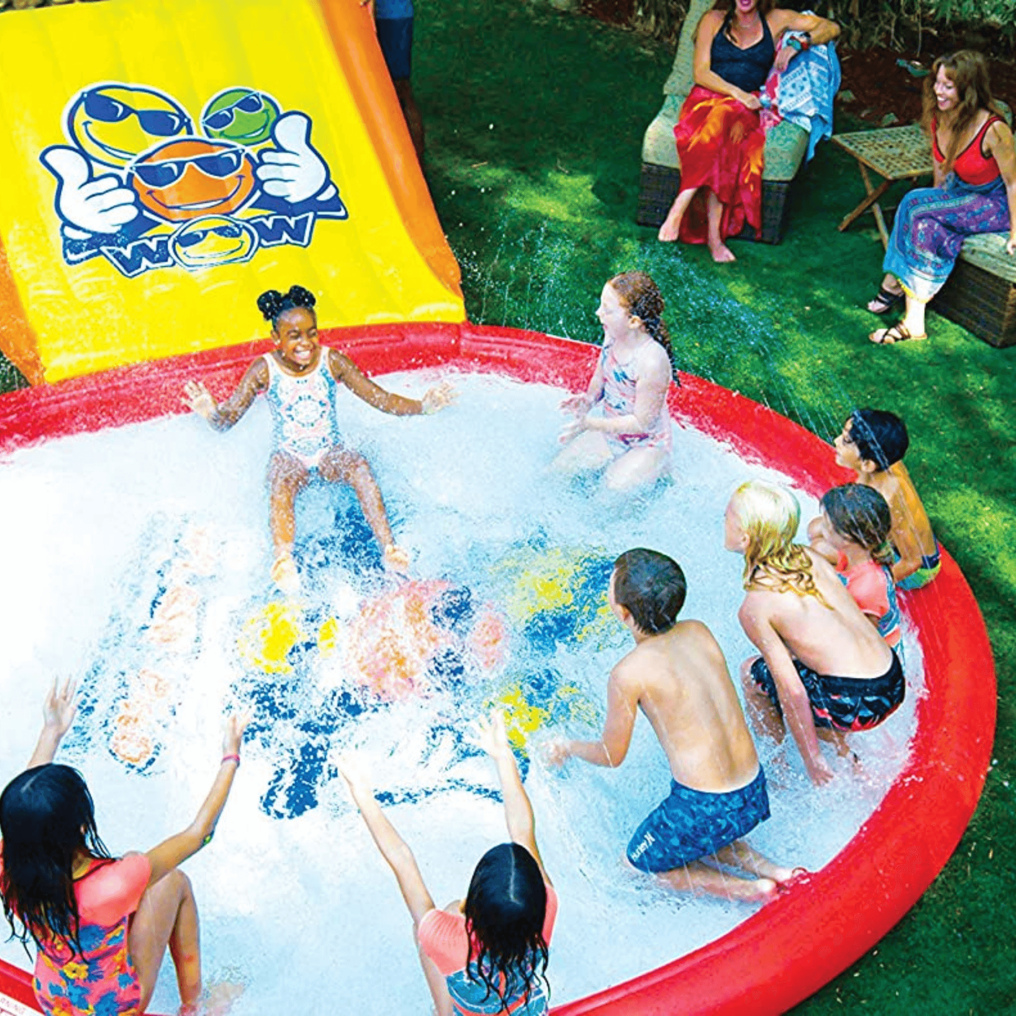 WOW Watersports Super Splash Pad 12' with Adjustable Sprinkler and Wading Pool