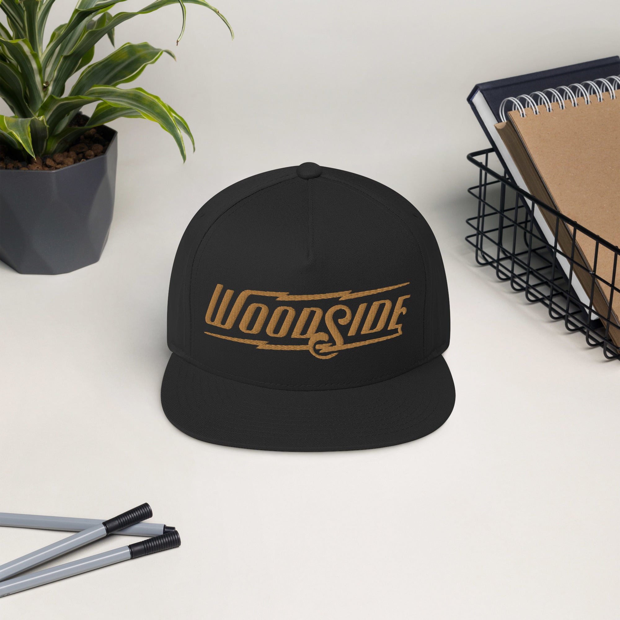 Woodside Brand "Old Gold" Embroidered Logo Hat