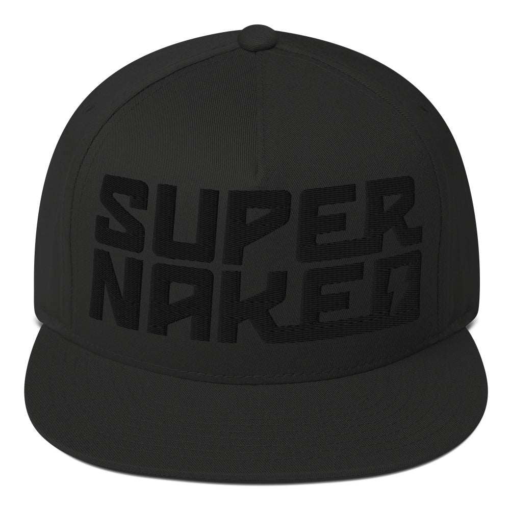 SUPERNAKED 3D Blackout Flat Bill Cap
