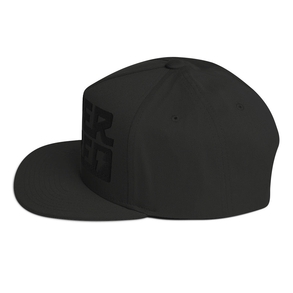 SUPERNAKED 3D Blackout Flat Bill Cap