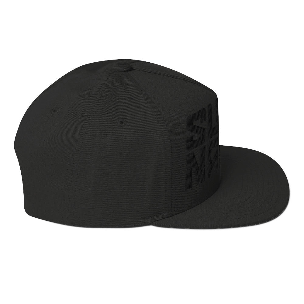 SUPERNAKED 3D Blackout Flat Bill Cap