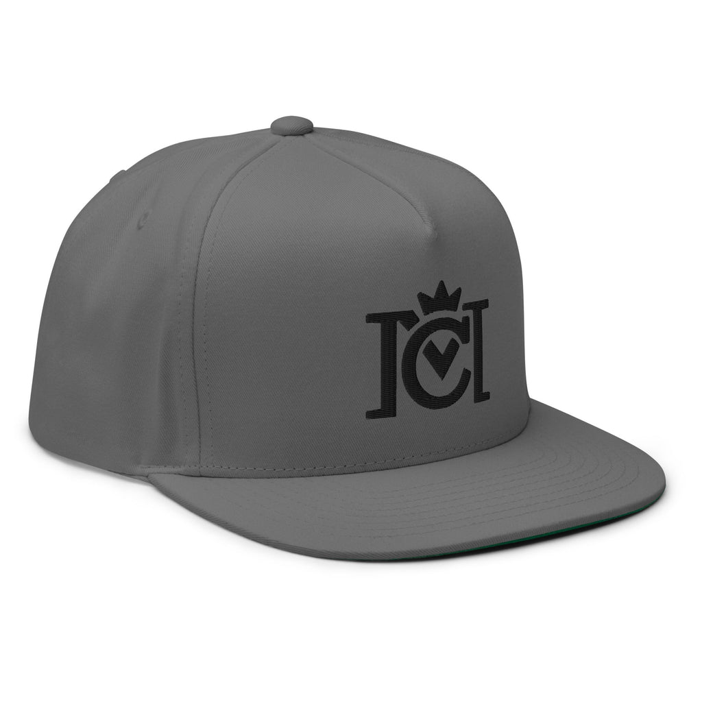 Crown Moto 3D Embroidered Blackout Logo Cap