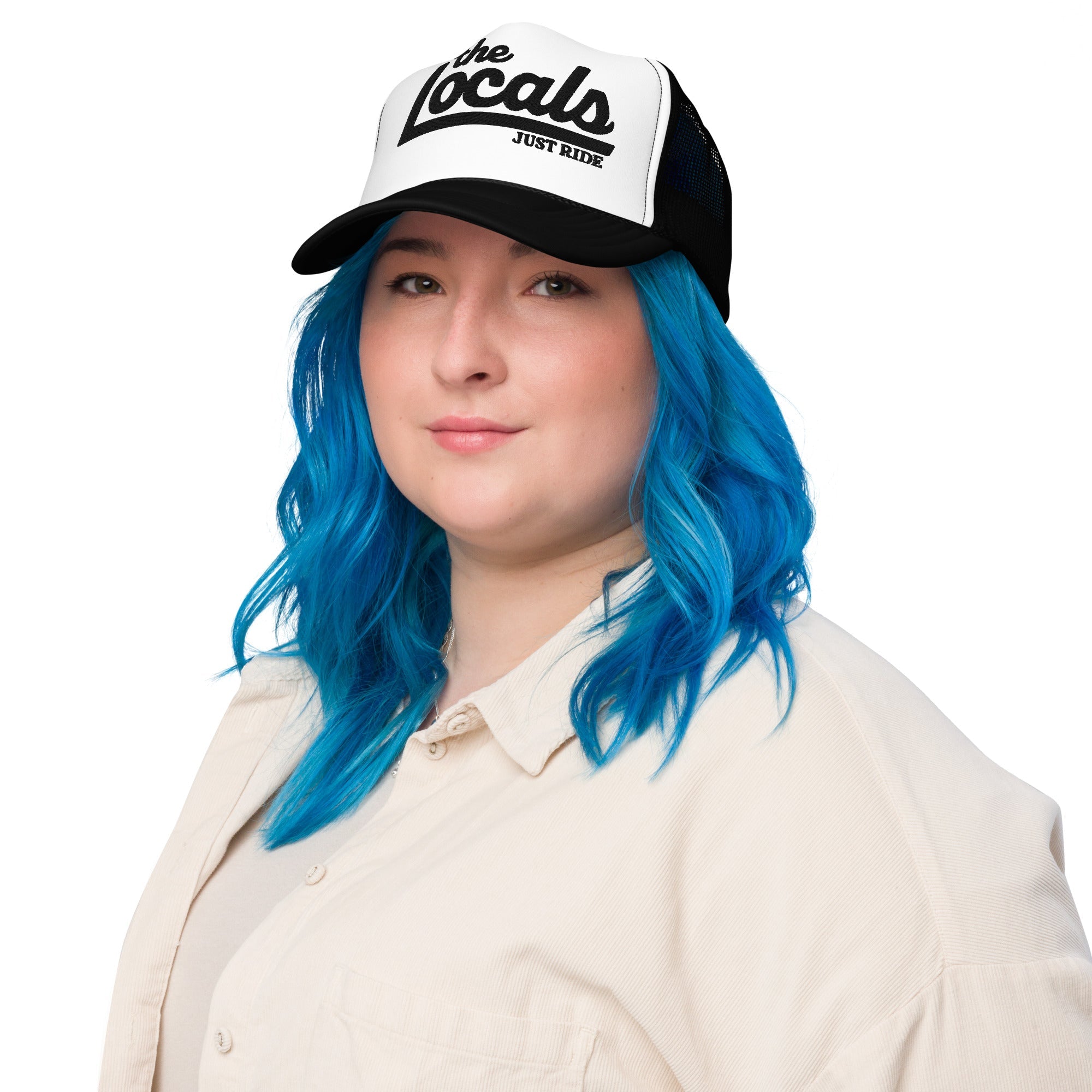The Locals - Just Ride Embroidered Foam Trucker Hat