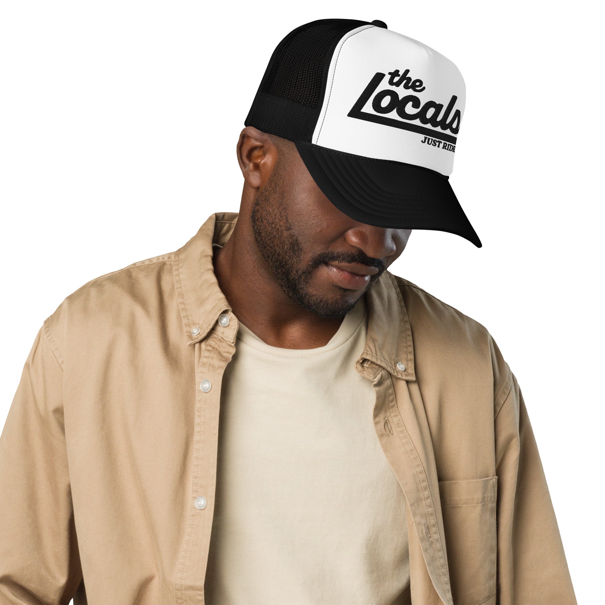 The Locals - Just Ride Embroidered Foam Trucker Hat