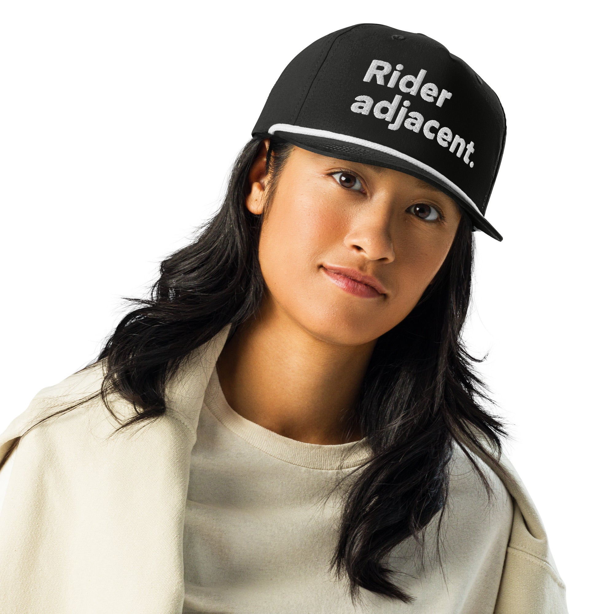 'Rider adjacent' Rope Snapback Cap