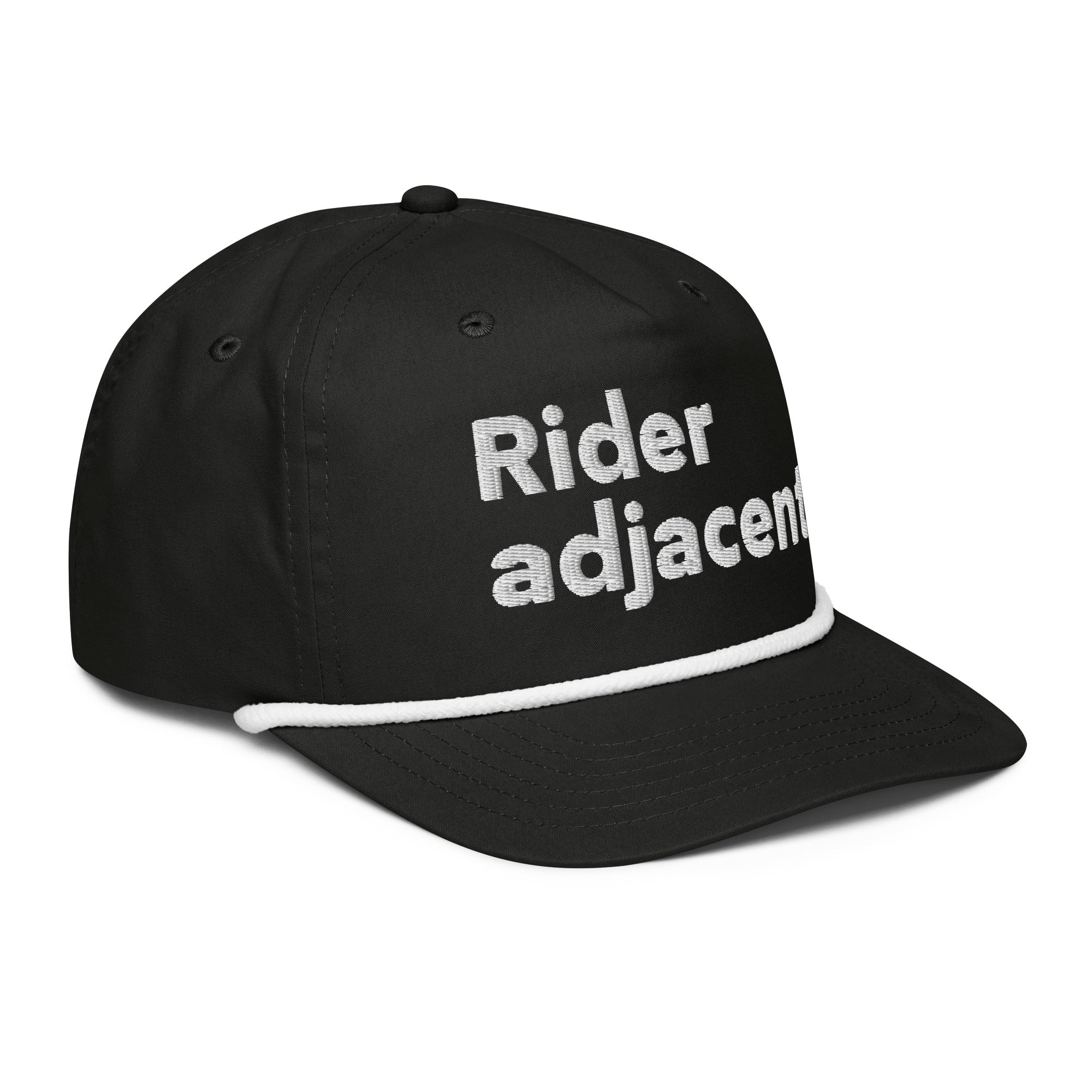 'Rider adjacent' Rope Snapback Cap
