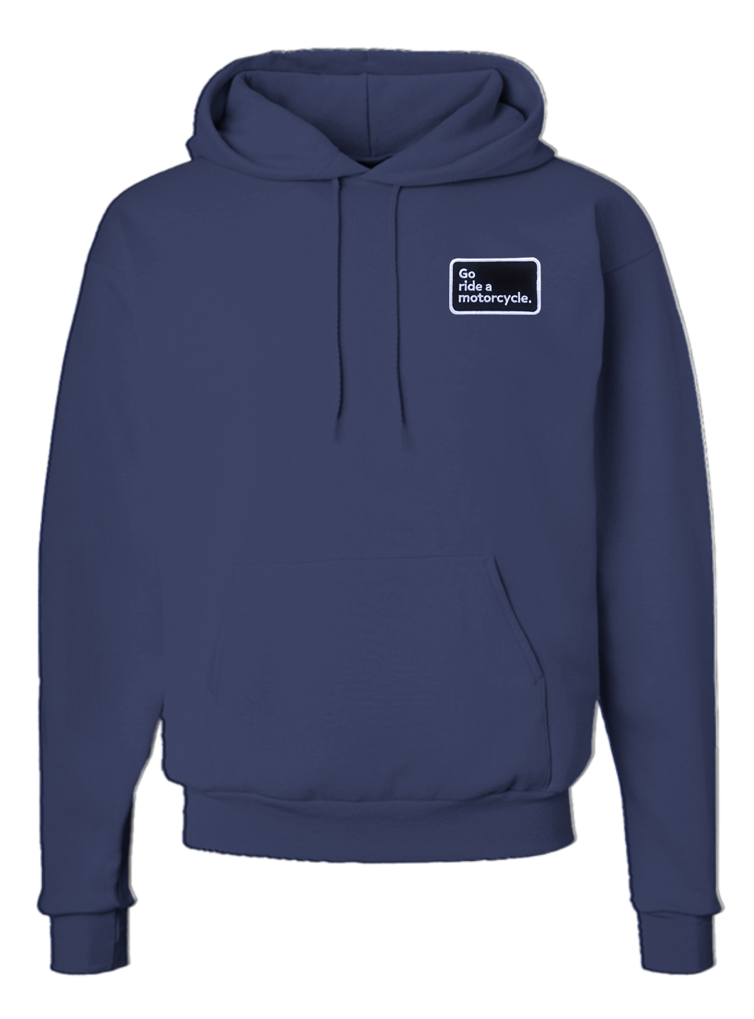 "Go ride a motorcycle" 2-Sided Ecosmart Patch Hoodie