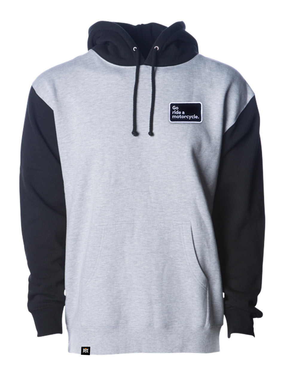 "Go ride a motorcycle" Grey & Black Heavyweight Hoodie