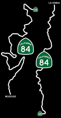 Hwy 84 - Woodside to La Honda Transfer Decals