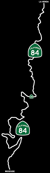 Hwy 84 - Woodside to La Honda Transfer Decals