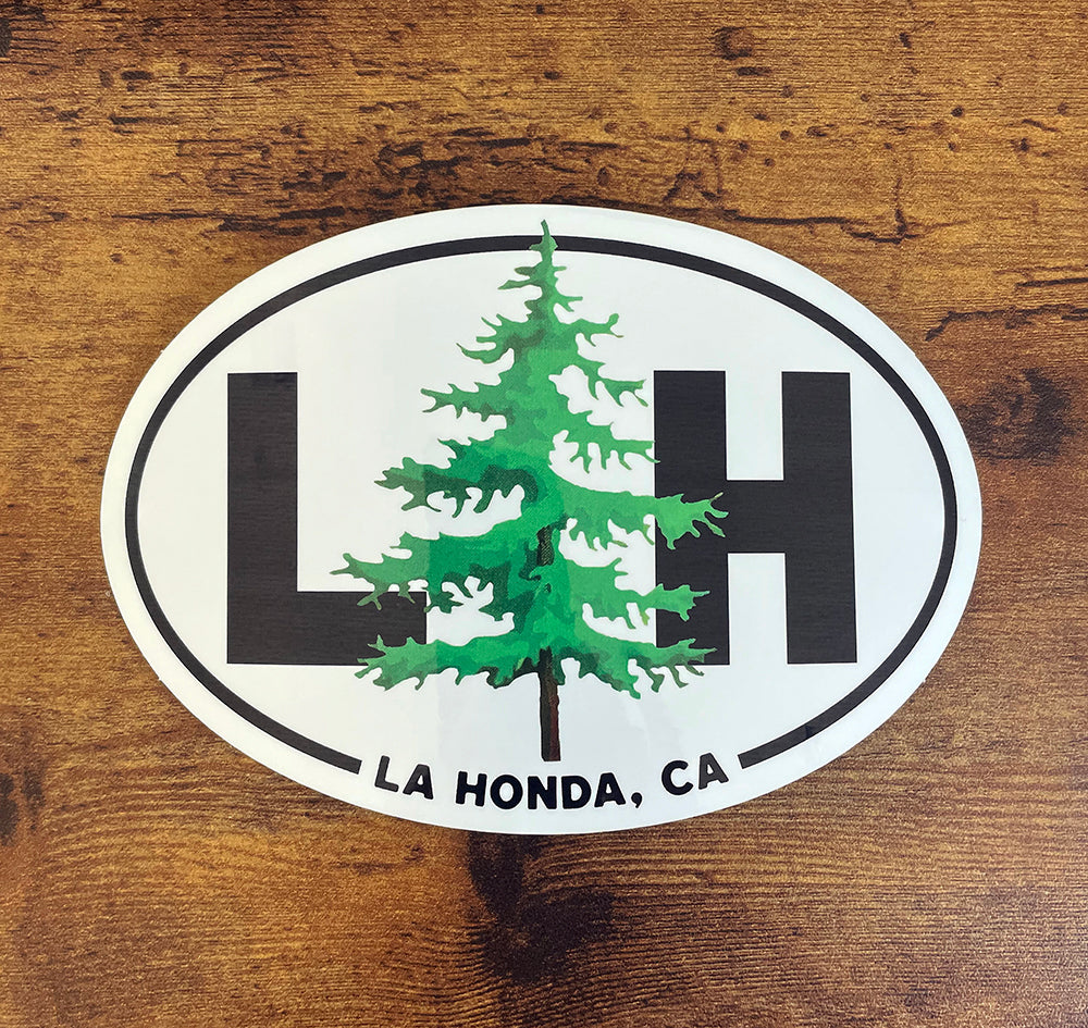 La Honda CA Oval Decal