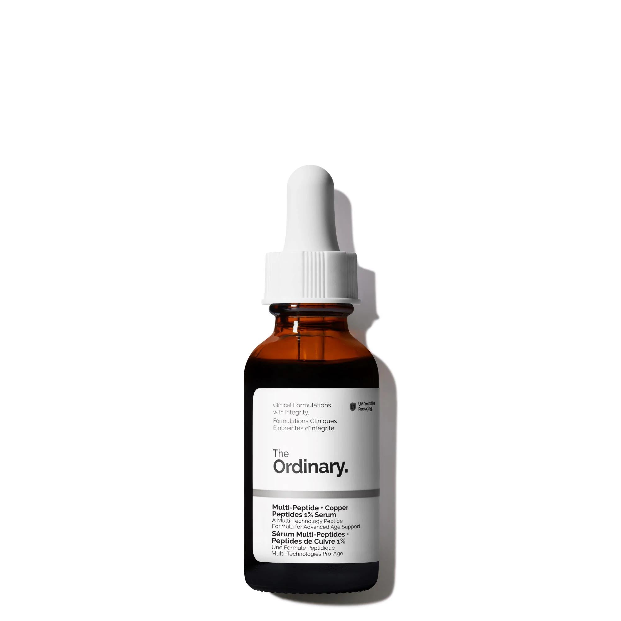 The Ordinary Multi-Peptide + Copper Peptides 1% Serum - Anti-Aging, Vegan, Cruelty-Free Facial Serum for Fine Lines & Wrinkles