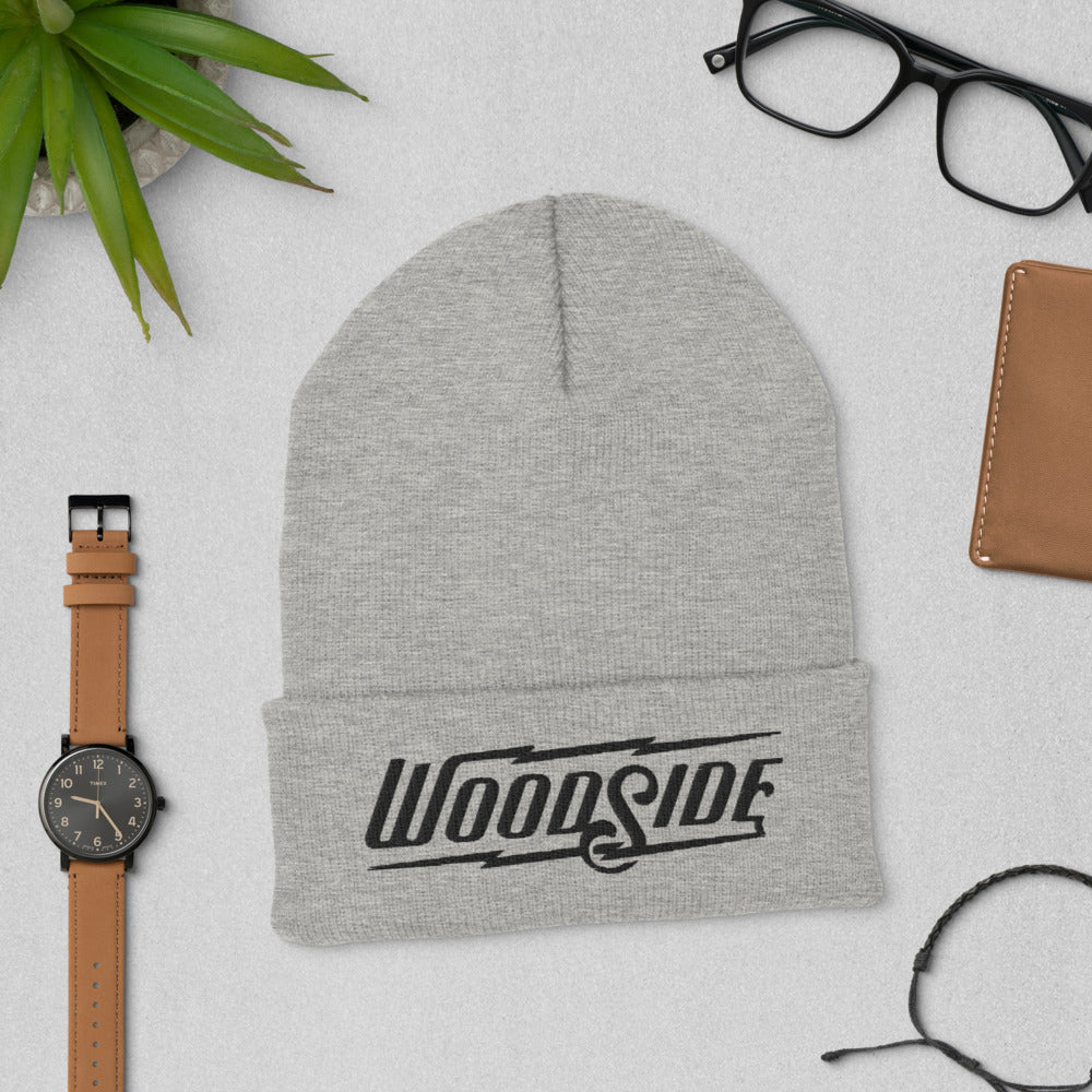 Woodside Embroidered Beanie (black thread)