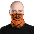 Crown Moto Logo Orange Neck Gaiter