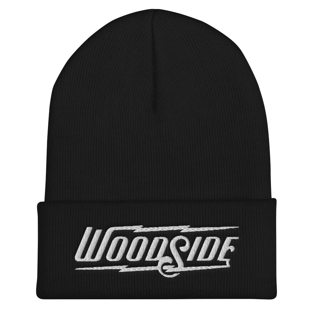 Woodside Embroidered Beanie (white thread)