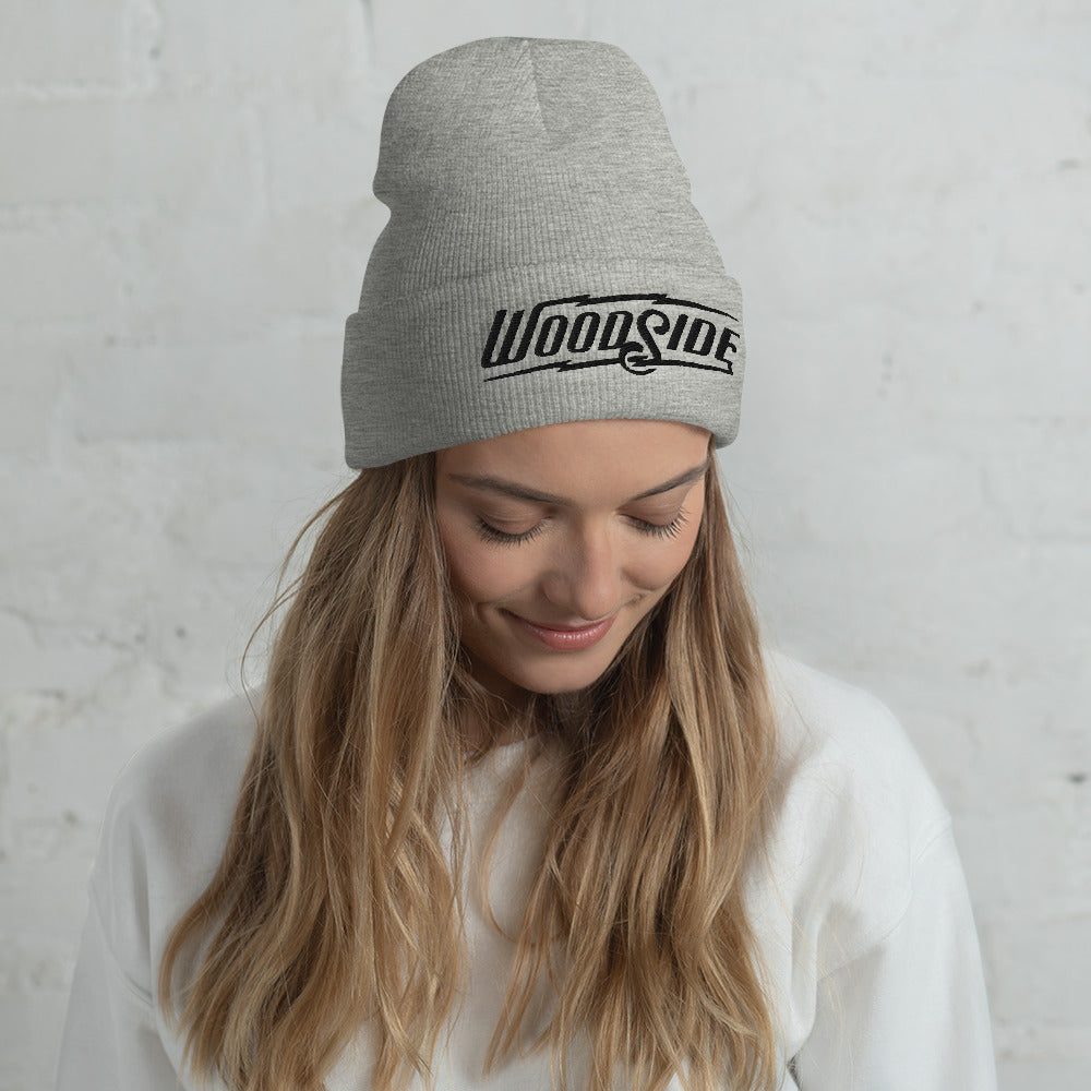 Woodside Embroidered Beanie (black thread)