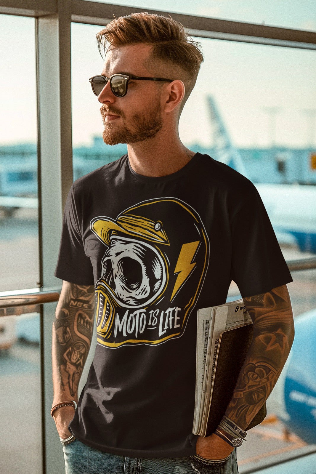 Moto is Life - Skull T-Shirt
