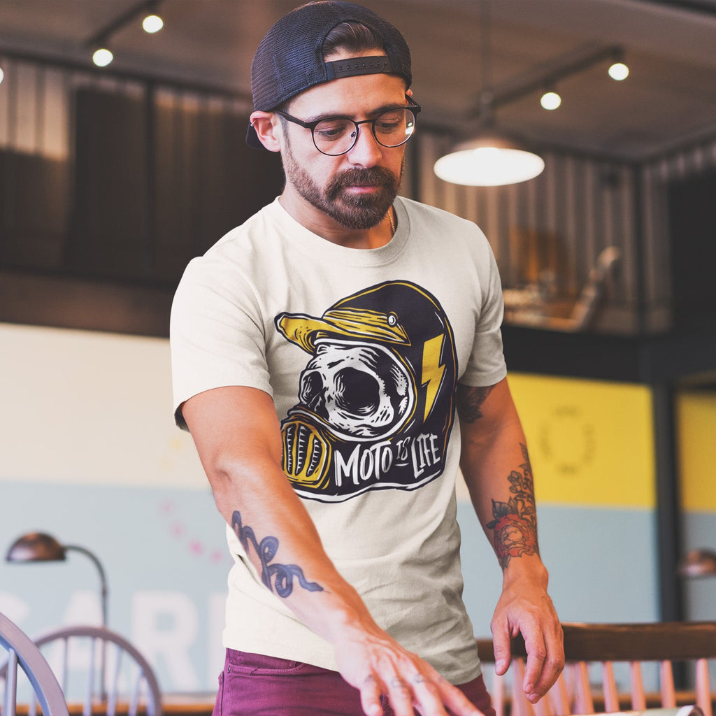 Moto is Life - Solid Skull T-Shirt