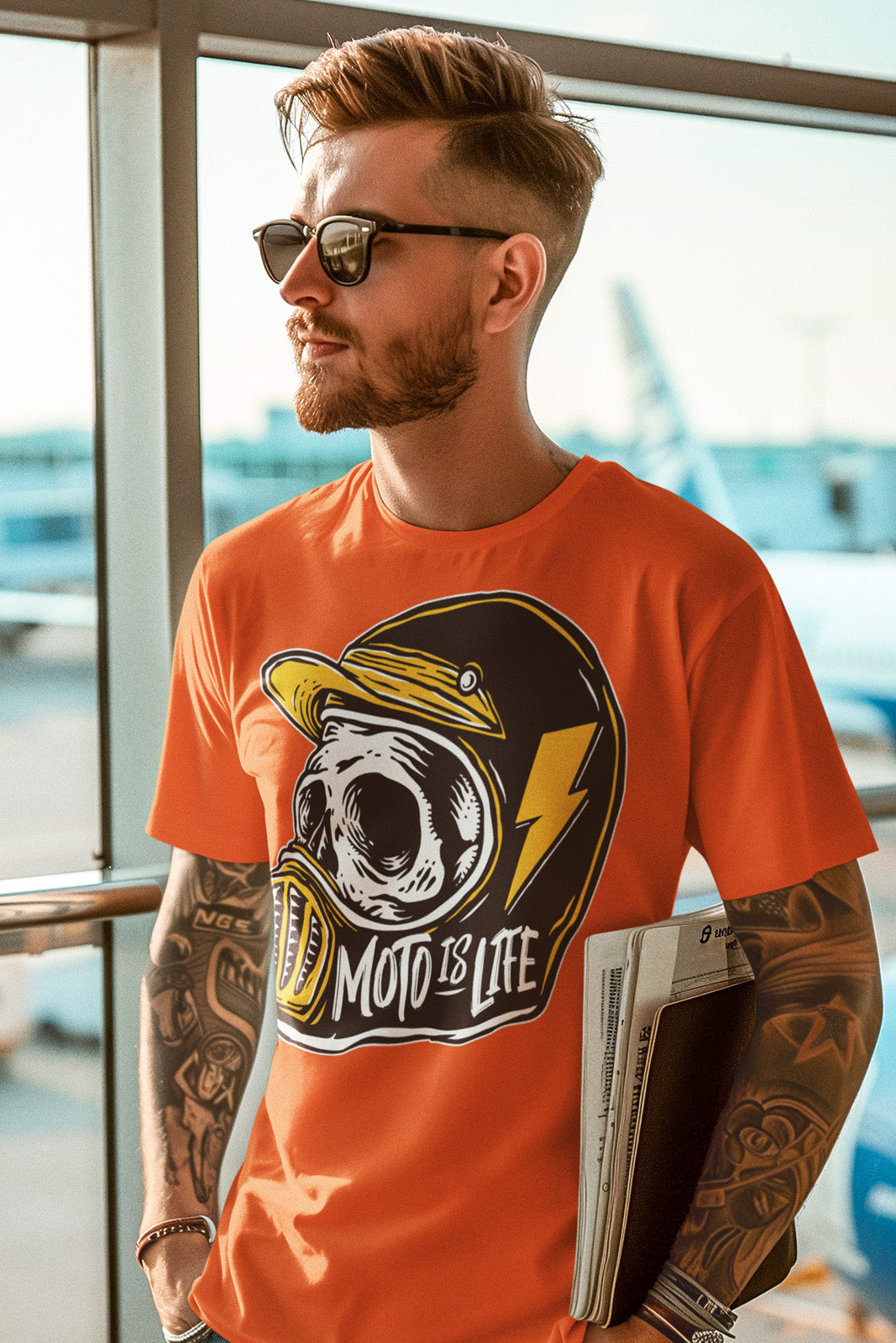 Moto is Life - Solid Skull T-Shirt