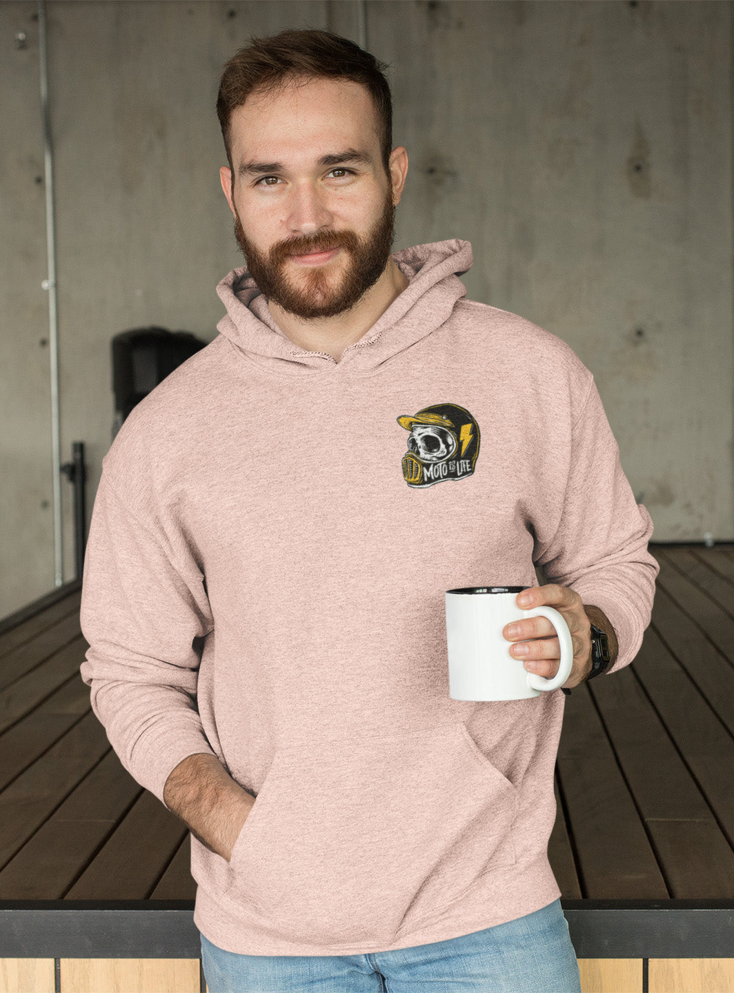 Moto is Life - Solid Skull Pullover Hoodie