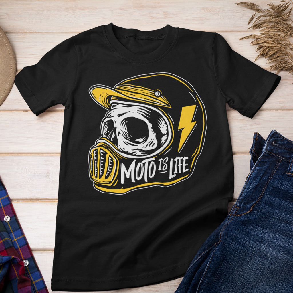 Moto is Life - Skull T-Shirt