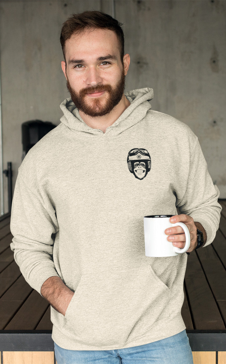 Moto Monkey Fleece Pullover Hoodie