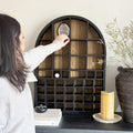 Arched Cubby Wood Wall Shelf