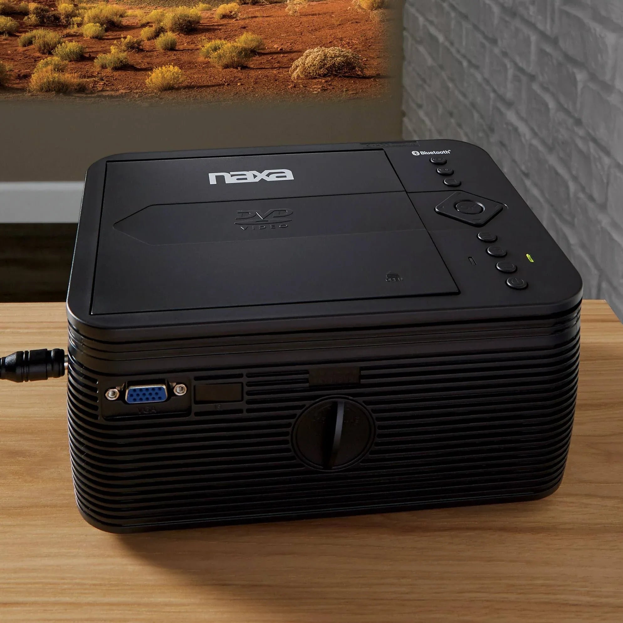 Naxa 150” Home Theater 720P LCD Projector with Built-In DVD Player