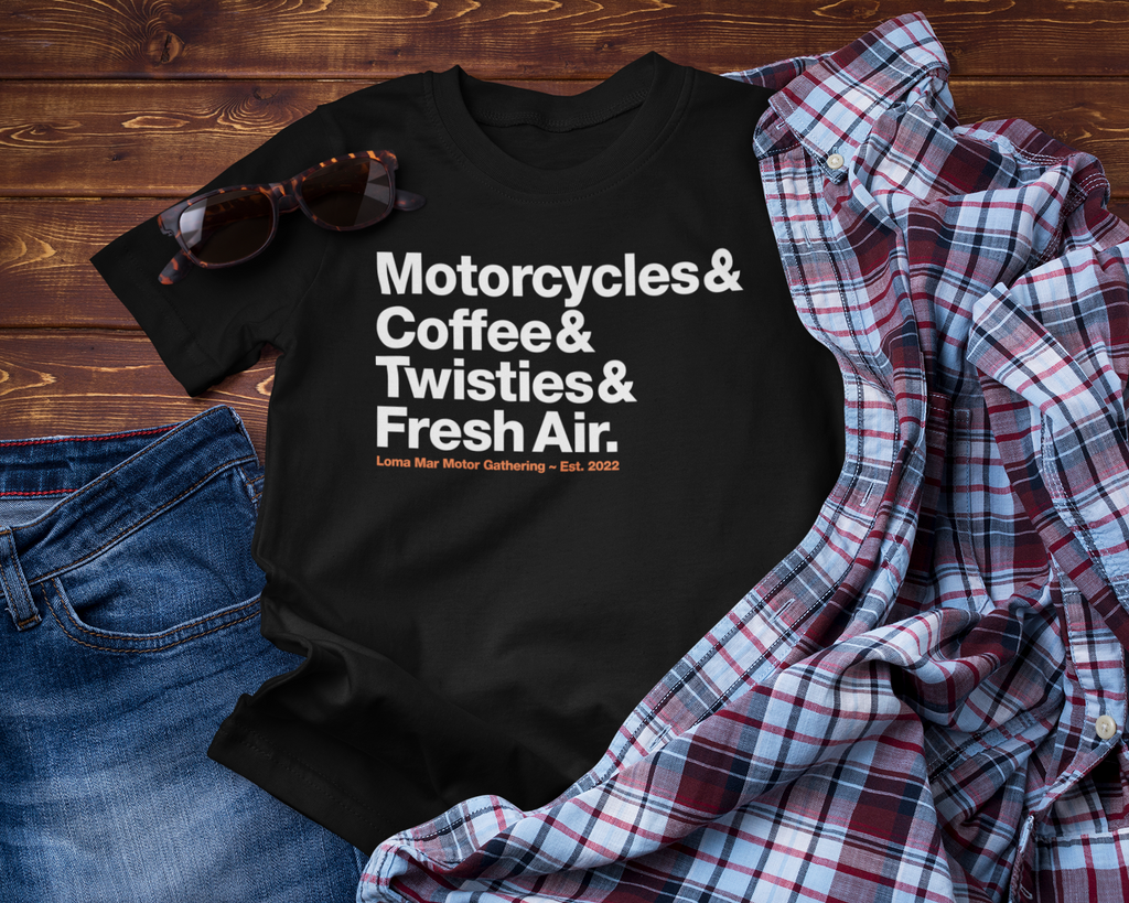 Loma Mar Motor Gathering Motorcyclist T-Shirt